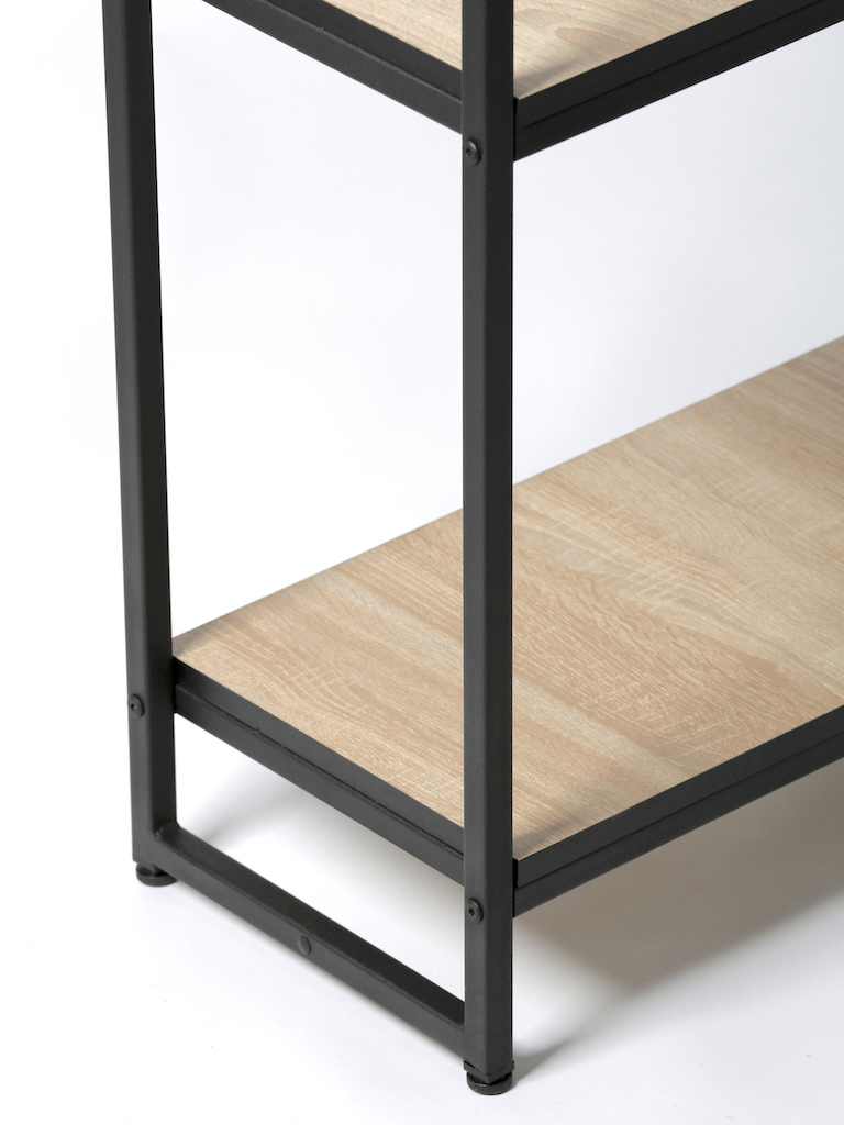 Шкаф Лофт ПЧ-2012Ч с черными полками