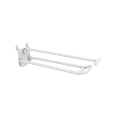 Крючок двойной DOUBLE HOOK-PH-CR–100, белый, в картон, длина 100 мм