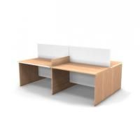 Стол с перегородкой 4-х местный, 2400 мм цена 76 118.50 ₽ Стол с перегородкой 4-х местный, 2400 мм