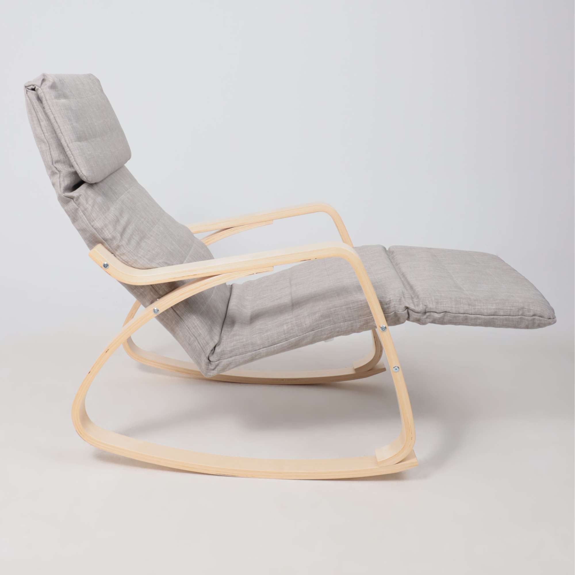 Кресло-качалка Smart, серый, ткань