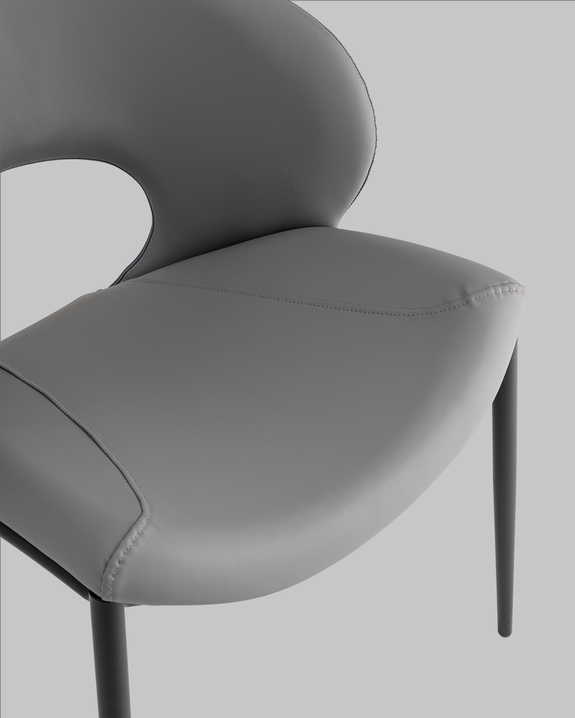 Стул Вивьен экокожа серый