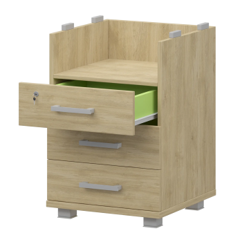 Корпус тумбы приставной Аргентум НТ-320 Баттл Рок