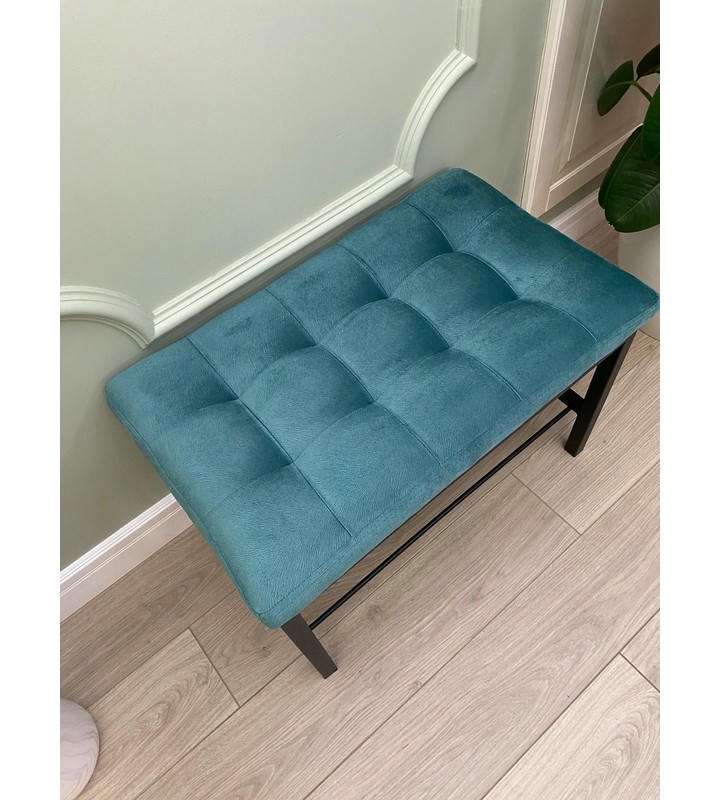 Банкетка Сканди-60 (бирюзовый/черный)