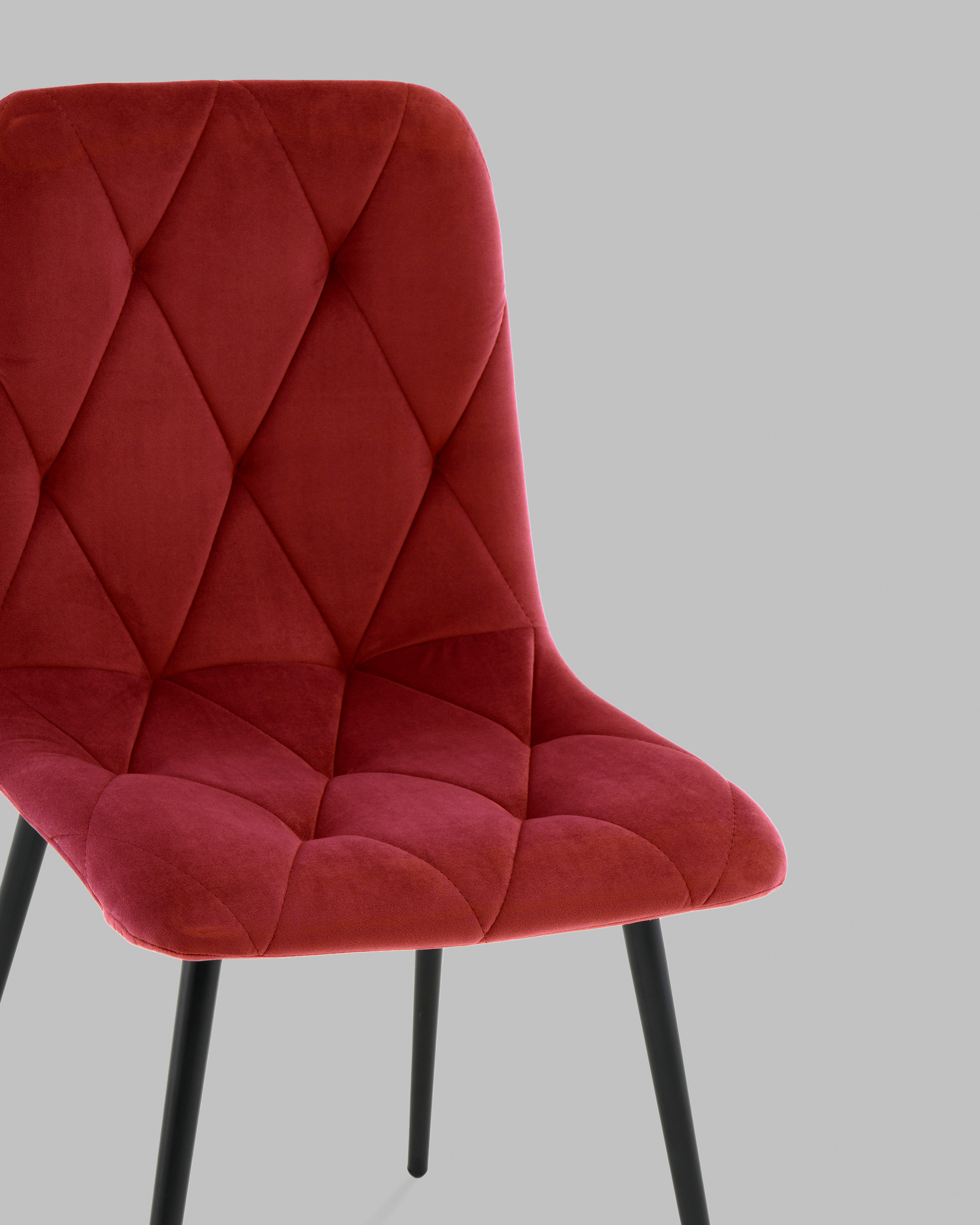 Стул Одди Diamond велюр красный