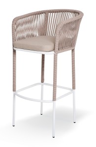 "Марсель" стул барный плетеный из роупа