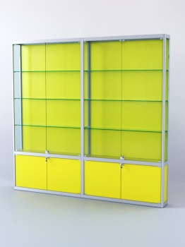Витрина "ПРЯМОУГОЛЬНАЯ" №2-2м-200-1 (задняя стенка - ДВП), Цитрусовый желтый U131 ST9