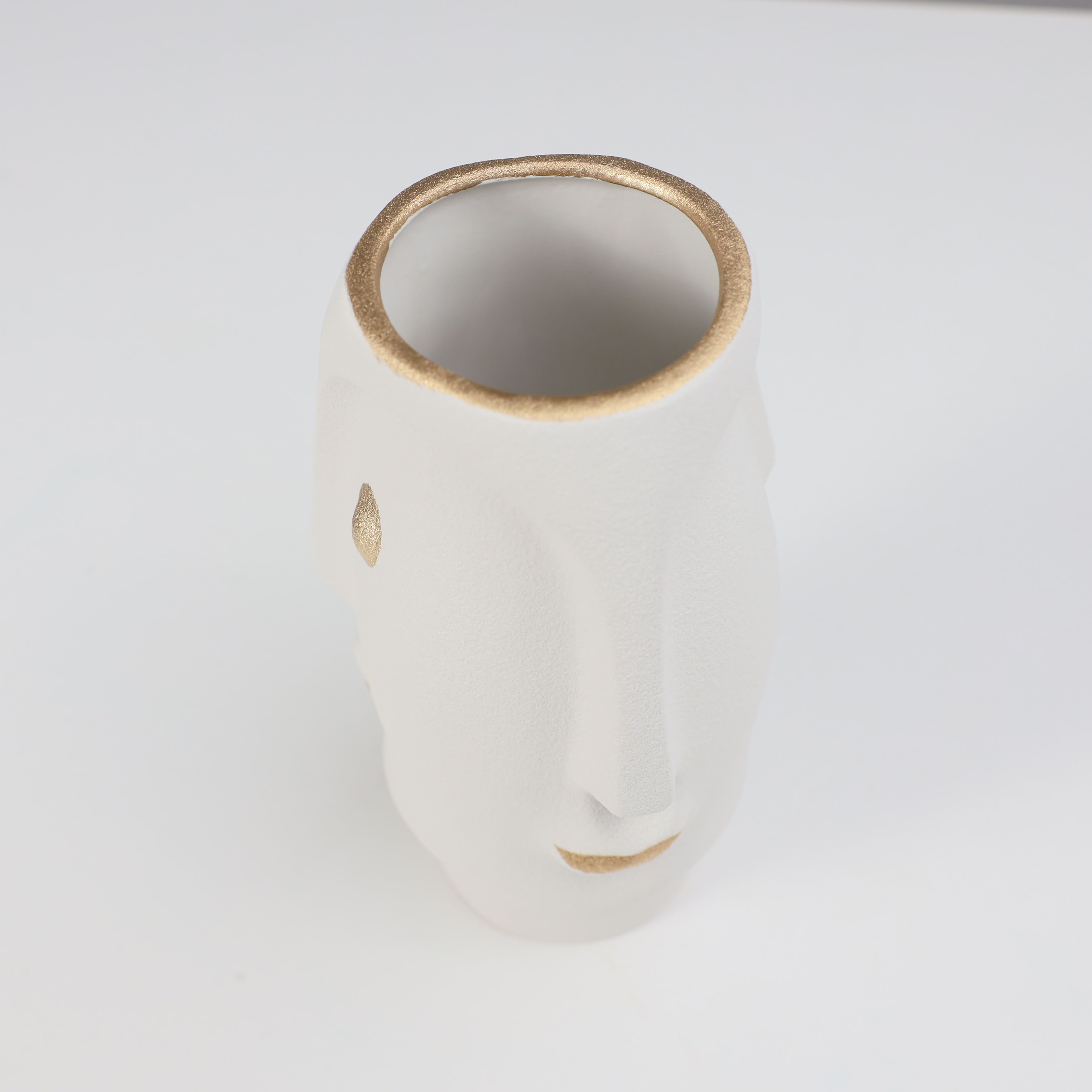 Ваза керамическая COLD, белый, 11*11*19,5см
