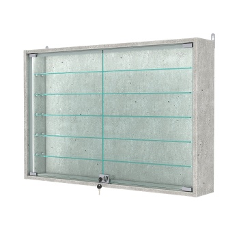 Витрина настенная №3-5А-П, Метрополитан Грей