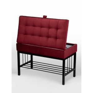 Банкетка Н-76 (черный/красный)