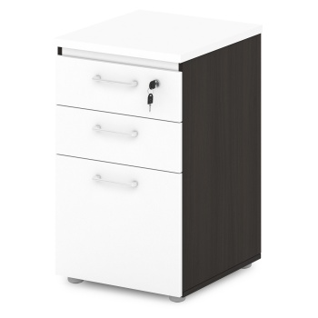 Тумба приставная S-97 Сентида - Sentida (Восприятие) цвет Дуб Честерфилд и Белый