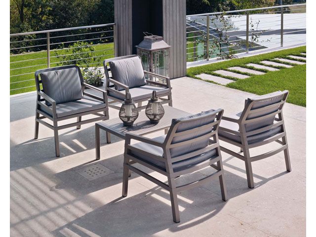 Столик пластиковый кофейный Aria 100 тортора