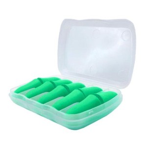 Беруши одноразовые пенополиуретановые без шнурка, КОМПЛЕКТ 5 пар в контейнере, SNR 43 дБ, RABBITEX (РАББИТЕКС), 671319