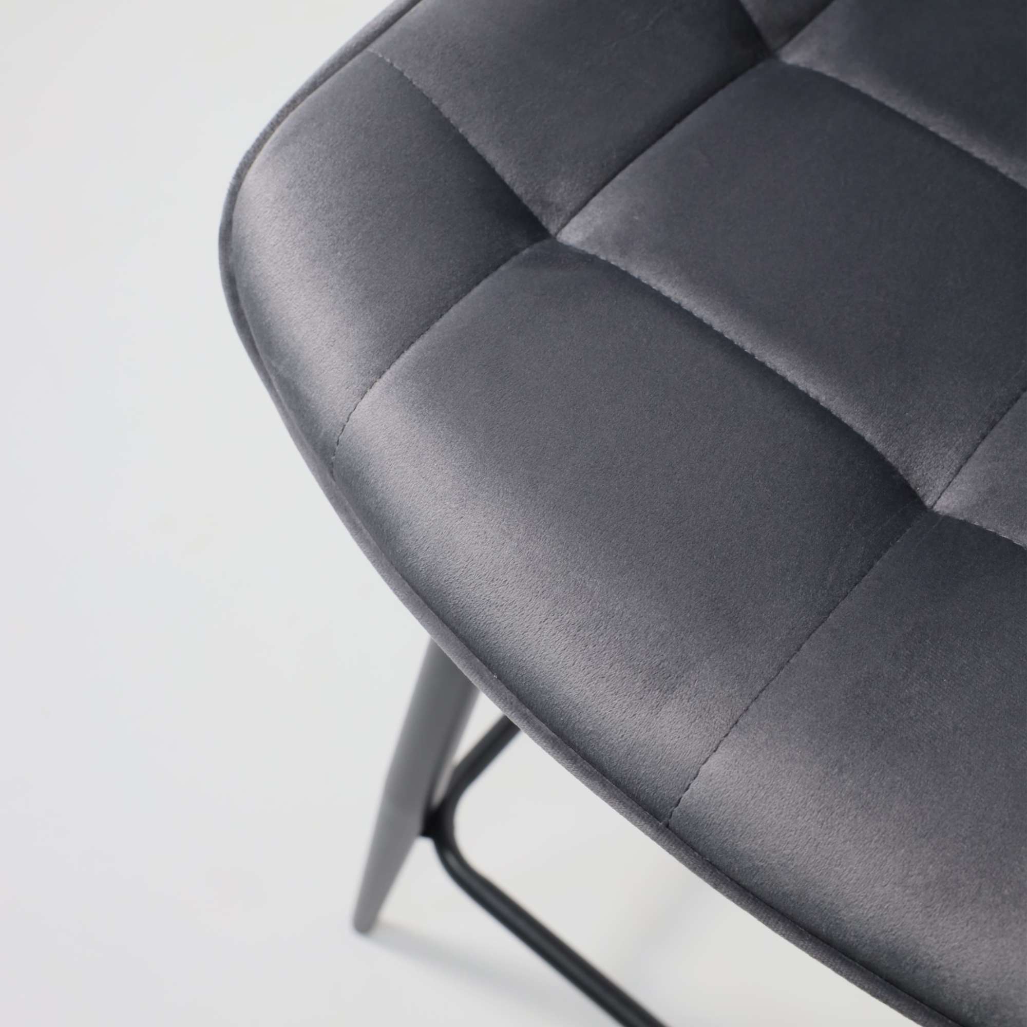 Стул полубарный Linx, темно-серый, велюр