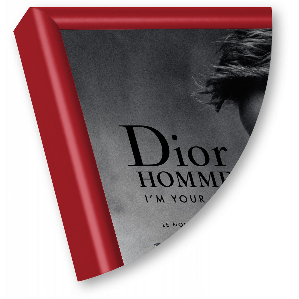 Рамка Нельсон 02, А3, красный глянец RAL-3020