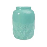 Ваза керамическая MONK, голубой, 9,5*9,5*13,5см