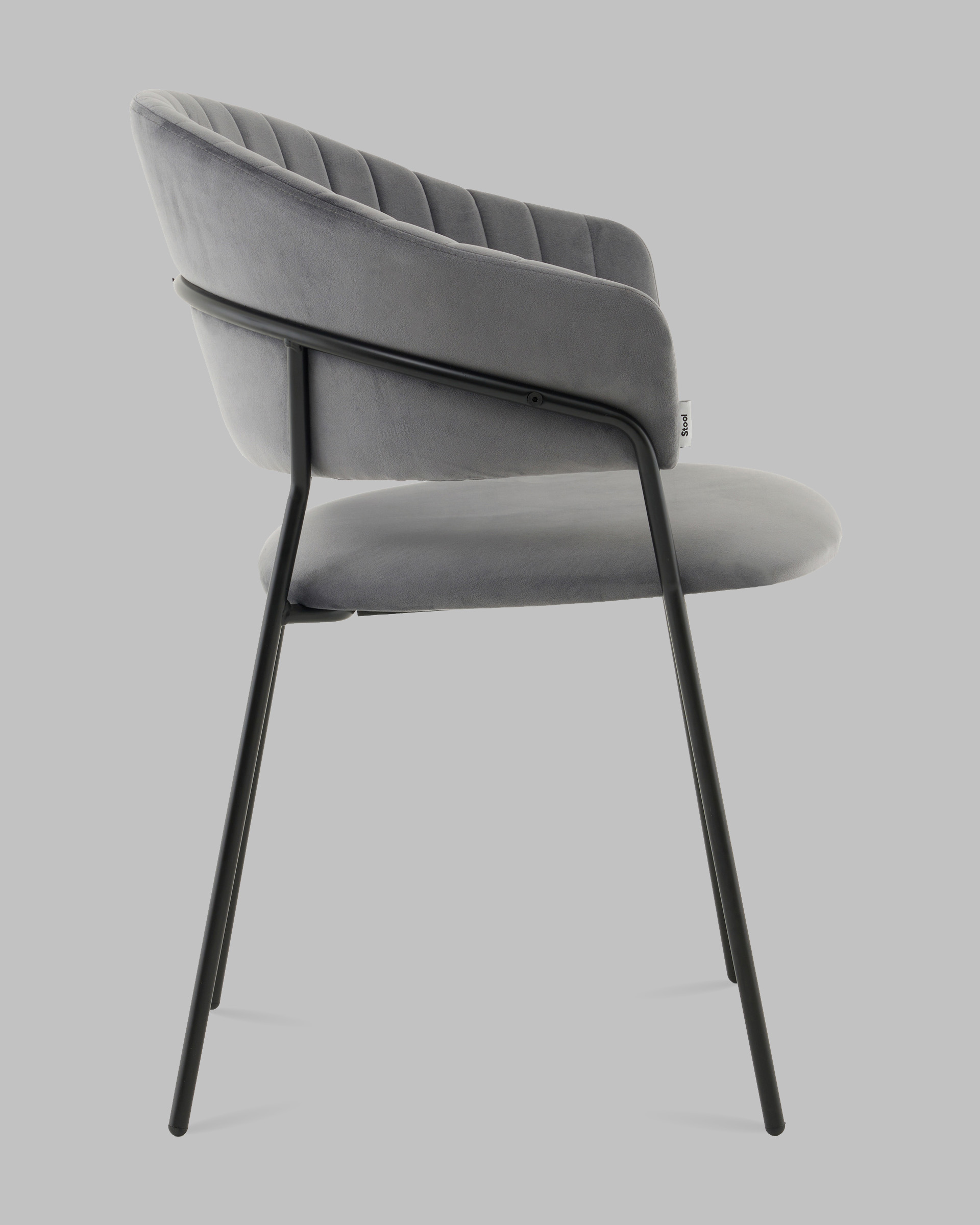 Стул Бруно NEW велюр серый