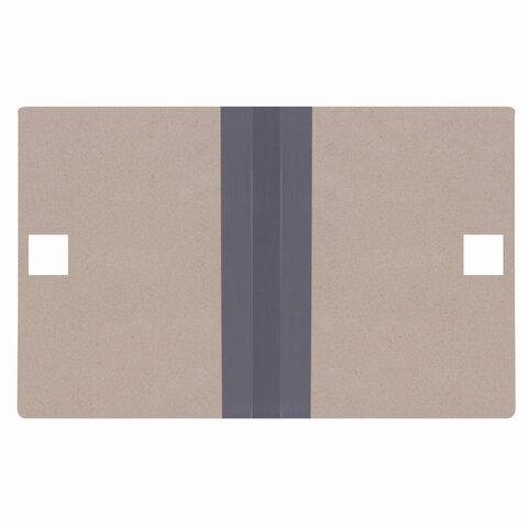 Папка архивная для переплета "Форма 21", 40 мм, с гребешками, БУРАЯ, 4 отверстия, завязки, STAFF, 111054