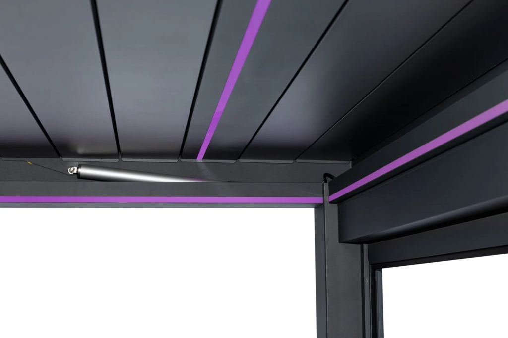 Пергола моторизованная 3х4 м Pergola 150 Series темно-серый