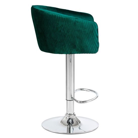 Барный стул САРАГОСА, велюр зеленый