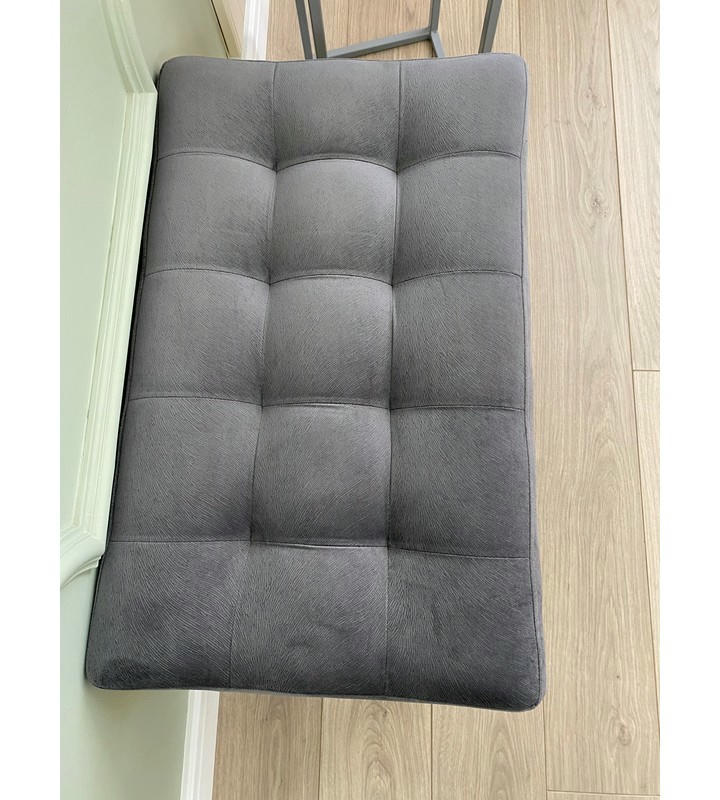 Банкетка Сканди-60 (серый/золото)