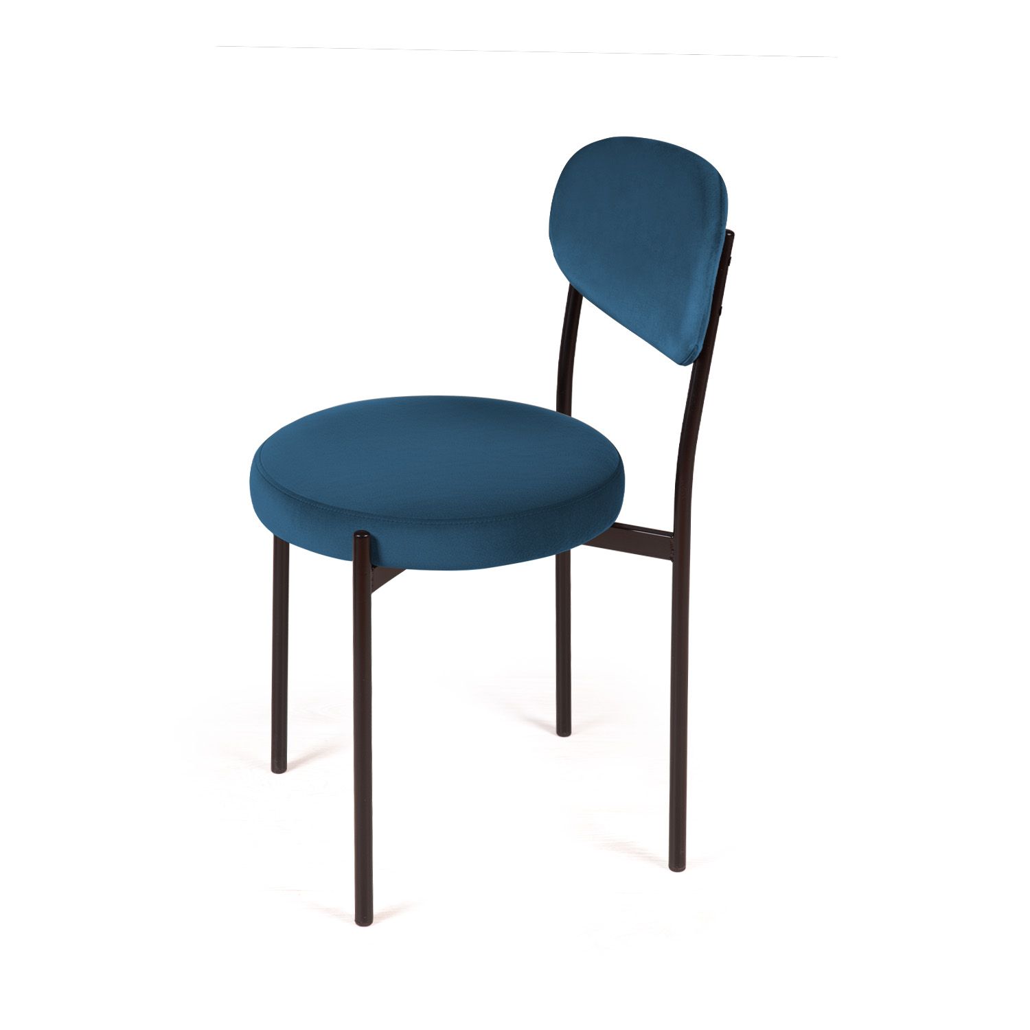 Стул Мейсон, бархат синий 29