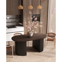 Стул Syna коричневый бежевые ножки