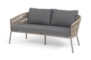 "Комо" диван 2-местный плетеный из роупа
