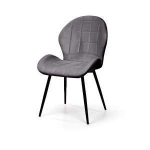 Стул Ральф, бархат серый 27