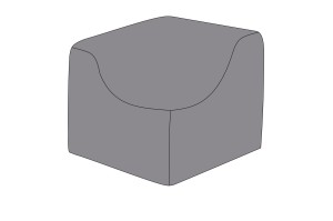 Защитный чехол на модуль Лунго угловой 86×86×65 см