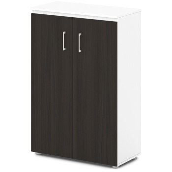 Шкаф для документов средний S-661 Сентида - Sentida (Восприятие) цвет Дуб Честерфилд и Белый