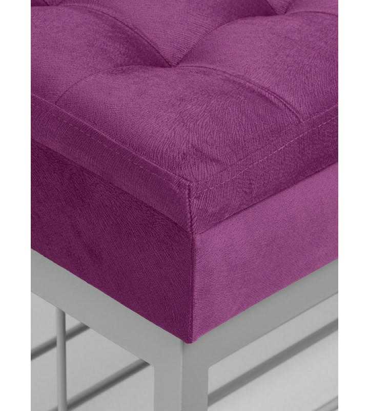 Банкетка Н-76 (серый/фуксия)