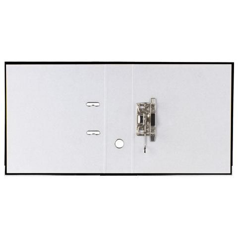 Папка-регистратор BRAUBERG "ECO", 75 мм, черная, 221395