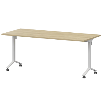 Стол мобильный складной Моби МБ25-160.70 Баттл Рок/Белый