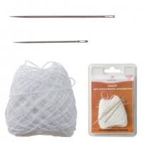 Набор для прошивки документов (игла 80 мм, игла 58 мм, нить 30 м), в блистере, STAFF, 602465