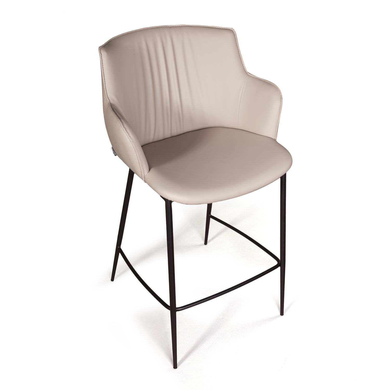 Стул полубарный Sofia, экокожа soft-touch, серый