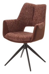 Стул DAVEN 360 град. поворот. RIELY-501 / G1038-18 Коричневый /Темно-серый, ®DISAUR