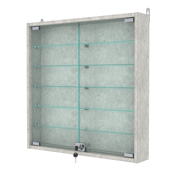 Витрина настенная №1-5АУ, Метрополитан Грей