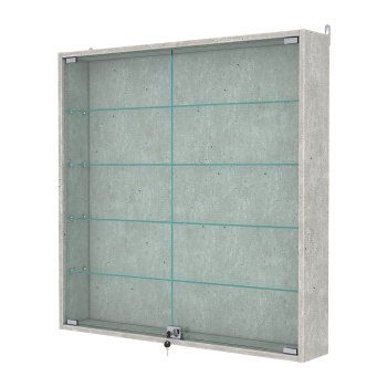 Витрина настенная №4-1А, Метрополитан Грей