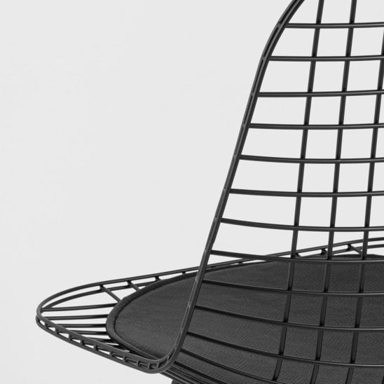 Стул обеденный Eiffel черный, с черной подушкой цена 14 938.50 ₽ Стул обеденный Eiffel черный, с черной подушкой