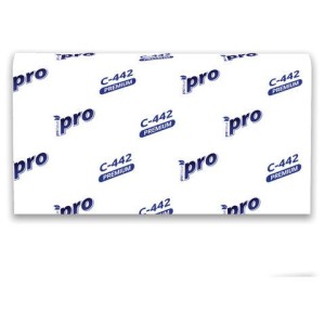 Полотенца бумажные 200 шт, PROtissue (H2) PREMIUM, 2-сл. белые, КОМПЛЕКТ 21 пач, 24х21,5,Z-слож,С442