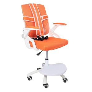 Кресло поворотное Moon, оранжевый, сетка