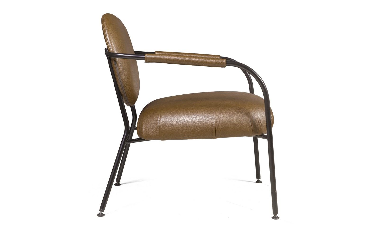 Лаунж кресло Эго, искусственная кожа, темно-коричневый