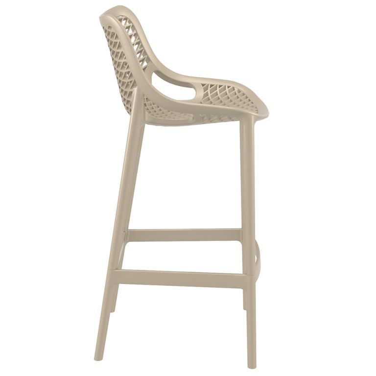 Стул пластиковый барный Air Bar 75 бежевый