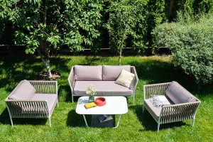 "Касабланка" лаунж-зона плетеная из роупа 4-местная