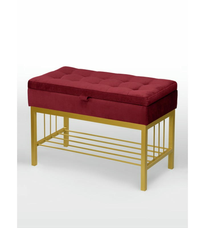 Банкетка Н-76 (золото/красный)