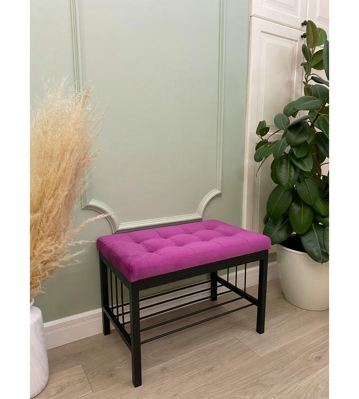 Банкетка Сканди-60 (фуксия/черный)