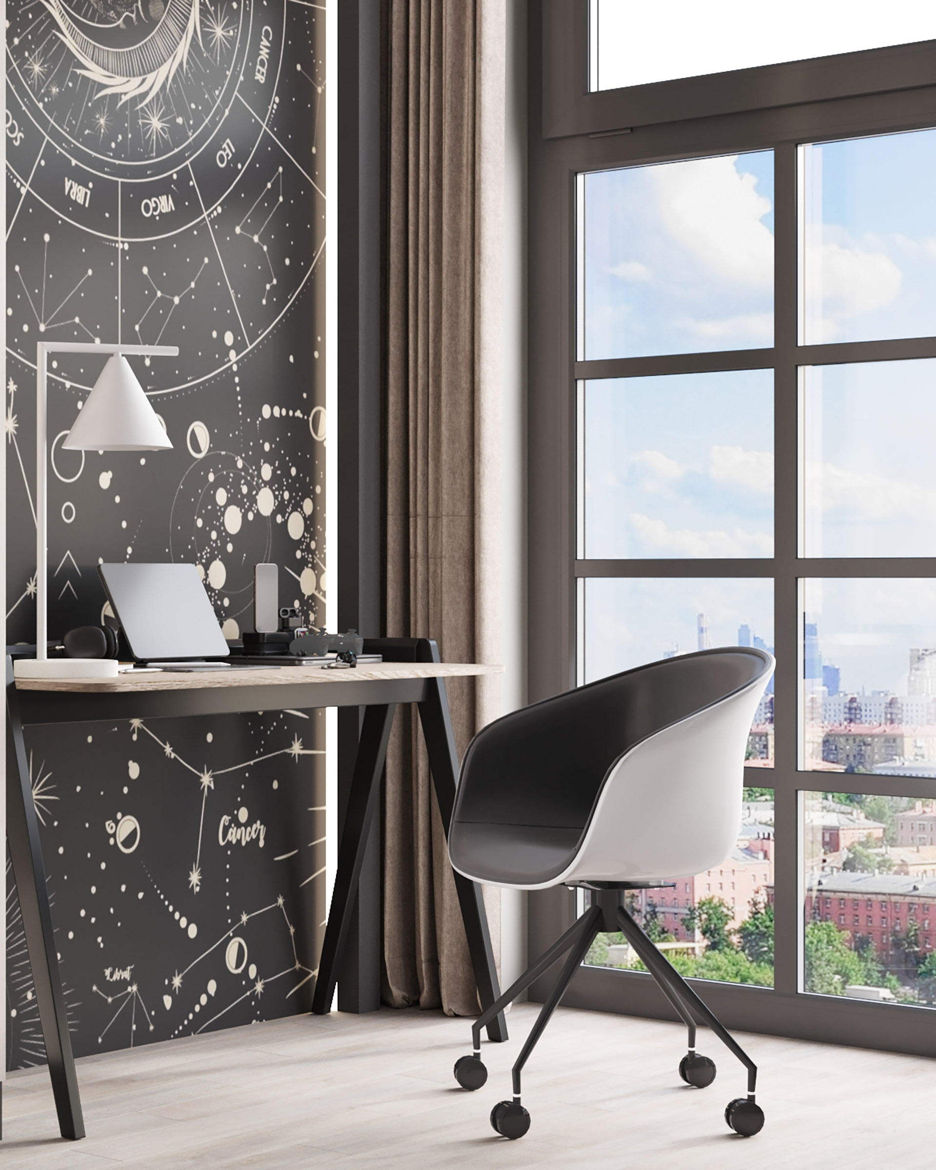 Кресло офисное LIBRA NL экокожа белый