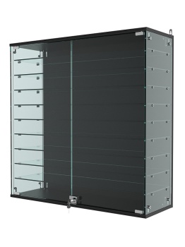 Витрина "АТРИУМ" настенная №4-2Г, Черный