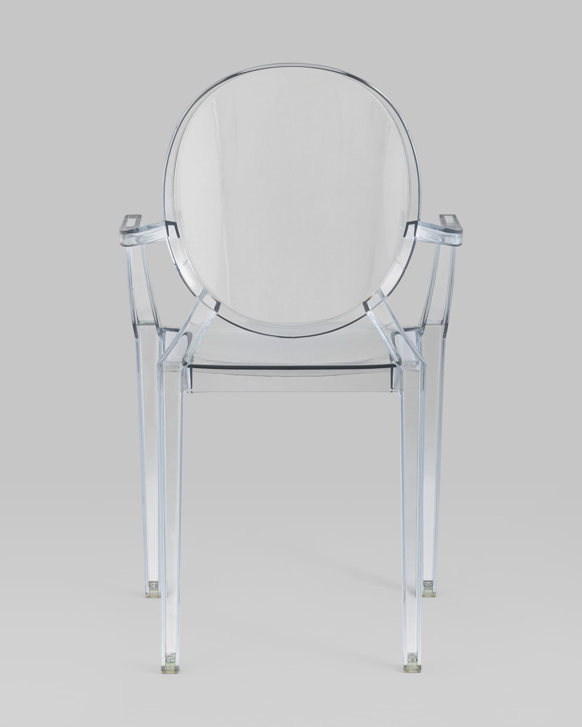 Стул Victoria Ghost с подлокотниками прозрачный