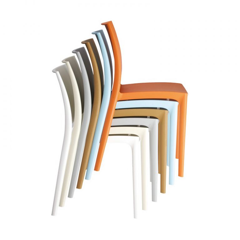 Стул пластиковый Maya черный;черный